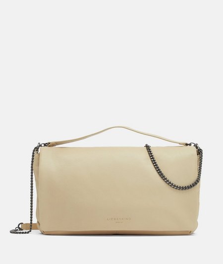 Large, casual, lamb leather clutch from liebeskind