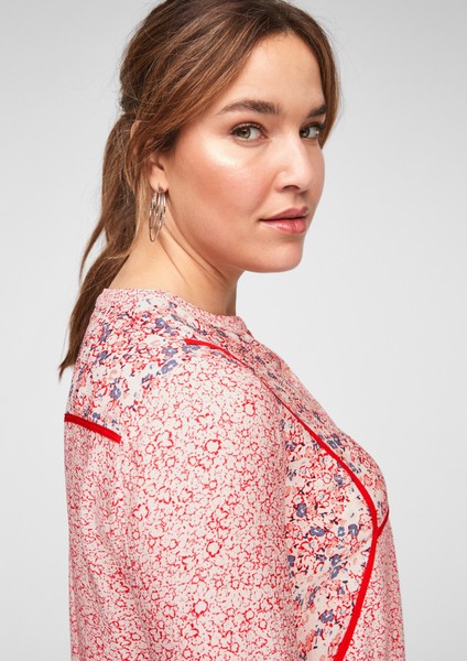 Women Plus size | Long blouse with a floral print - NO94715