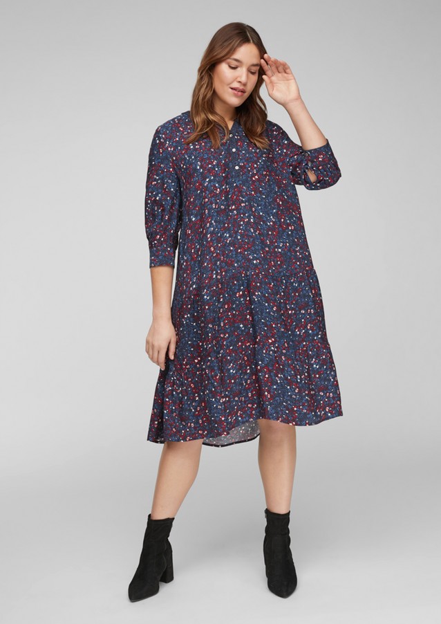 Women Plus size | Tiered dress with a floral print - ZX94128
