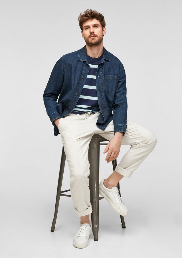 Men Jackets & coats | Linen blend overshirt - BU54574