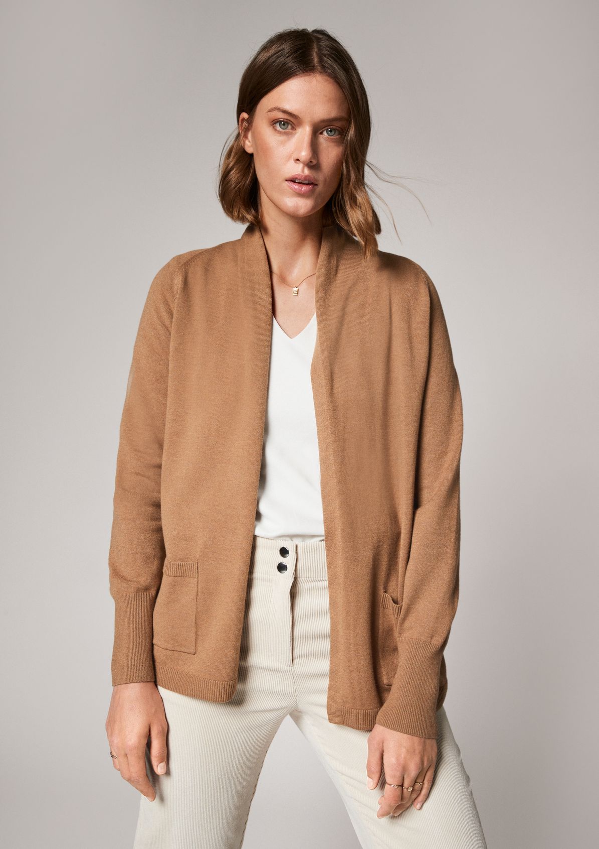Softe Open Front-Cardigan 