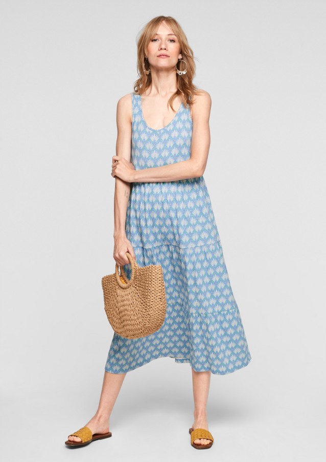 Damen Kleider | Jerseykleid mit Allovermuster - MT92015