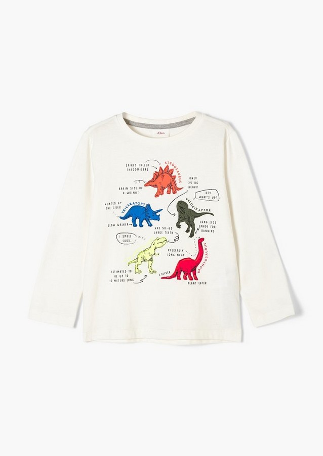 Junior Kids (sizes 92-140) | Long sleeve top with a dinosaur motif - QL79012