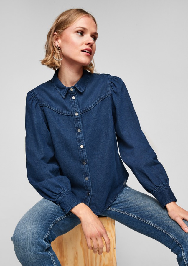 DAMEN Hemden & T-Shirts Basisch Rabatt 63 % Zara Bluse Blau S 