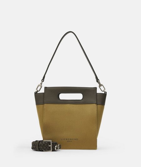 Canvas handbag with smooth leather from liebeskind