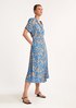 Viscose dress with all-over pattern from comma