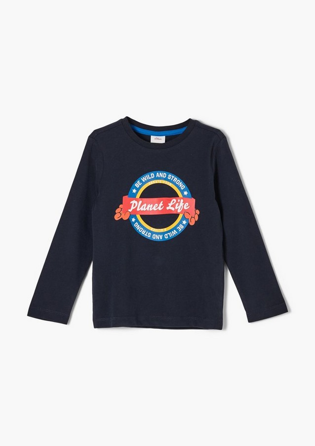 Junior Kids (sizes 92-140) | Long sleeve top with a front print - LC78258