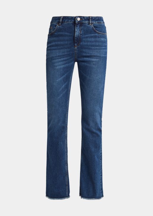 Skinny: flared jeans from comma