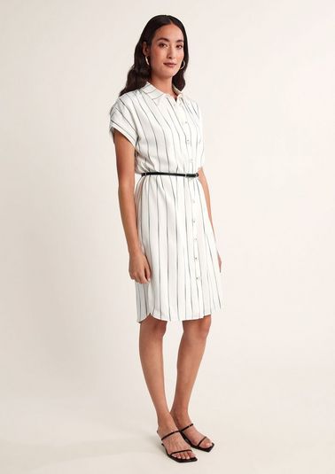 Blouse dress with stripes from comma