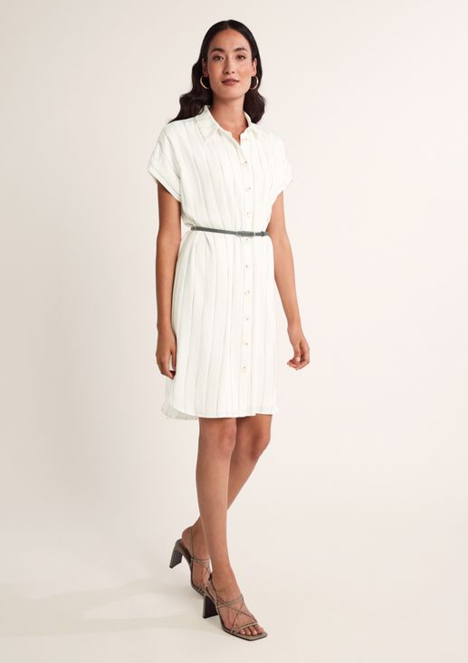 Blouse dress with stripes from comma