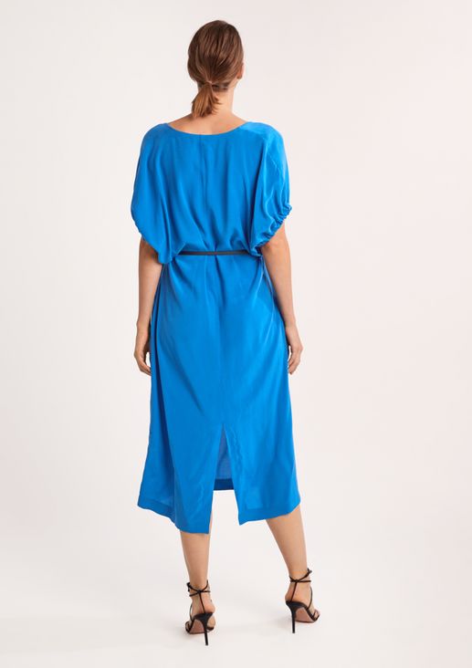 Fitted cupro blend dress from comma