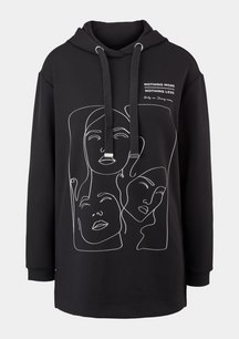 Hoodie with a graphic print from comma