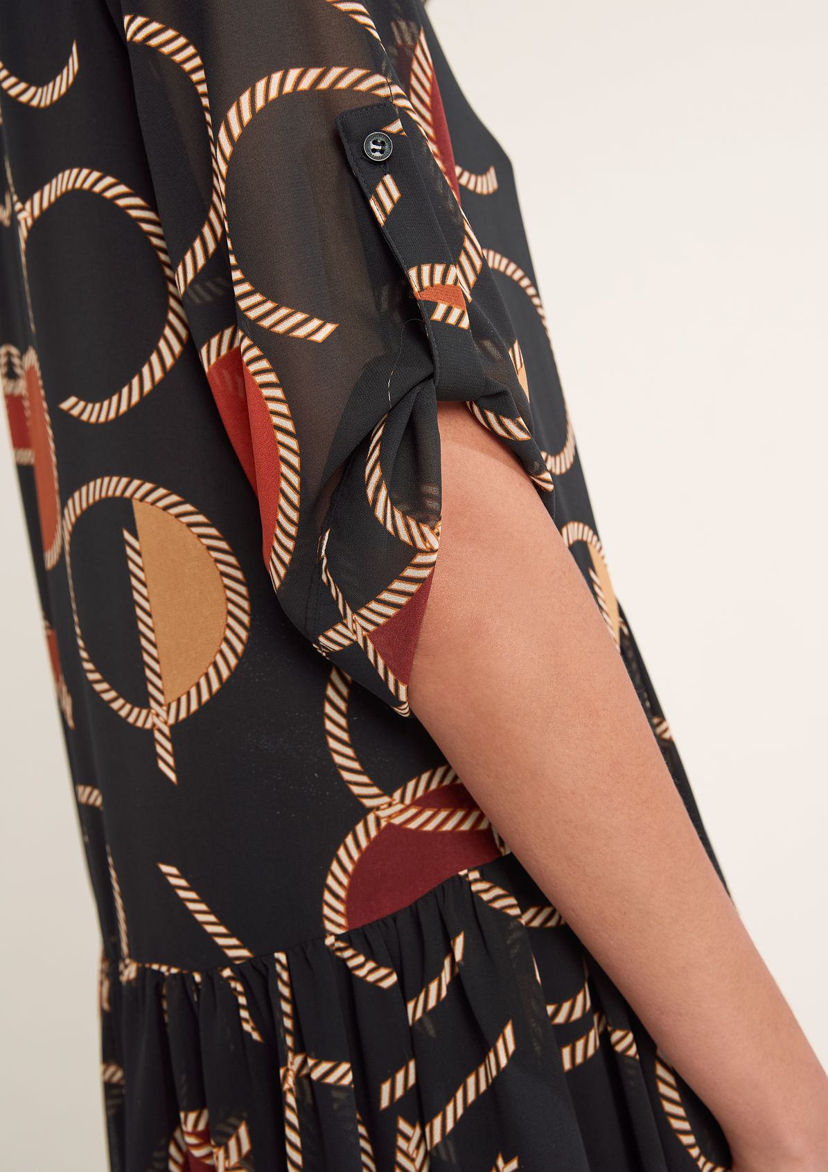 Dress with an all-over pattern from comma