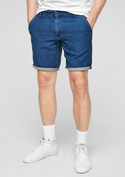Men Bermuda Shorts | Regular Fit: sweat denim shorts - TR84395