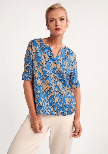 Patterned lyocell blouse from comma