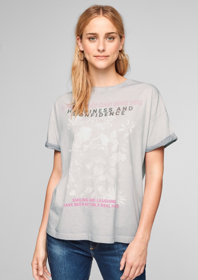 Femmes Shirts & tops | T-shirt à inscription imprimée - XS89632
