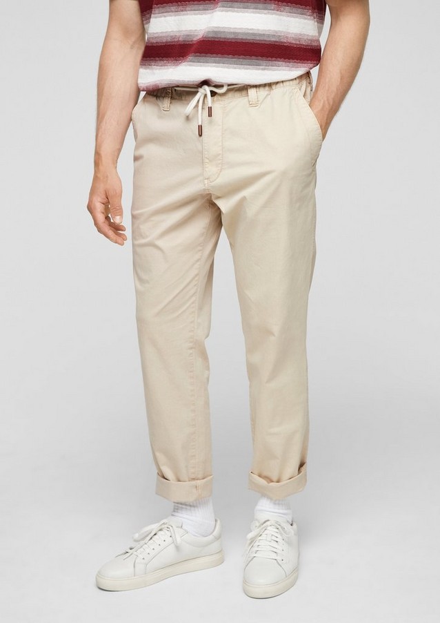 Men Trousers | Relaxed: tapered chinos - BH23665