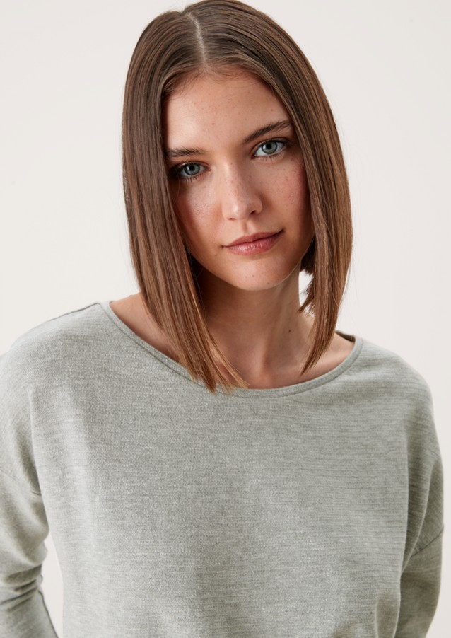 Damen Shirts & Tops | Jacquard-Shirt aus Baumwolle - WI99604