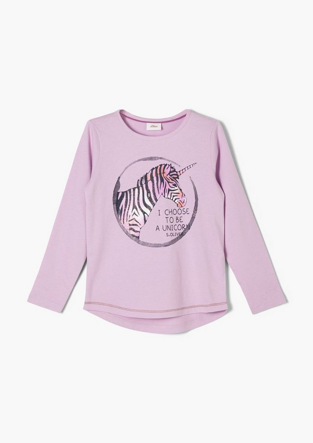 Junior Kids (sizes 92-140) | Long sleeve top with a glitter print - ST39484