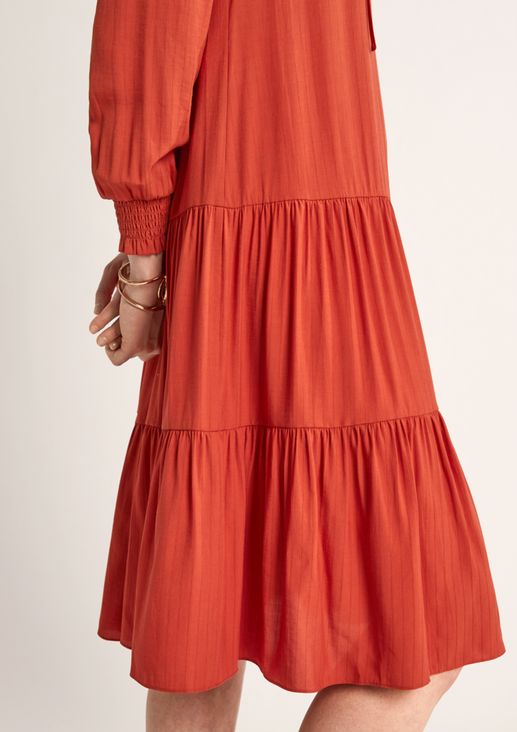 Loose-fitting dress with pinstripes from comma