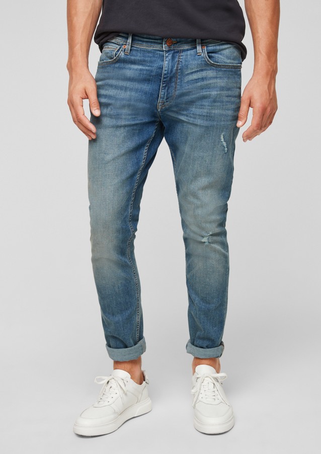 Herren Jeans | Slim: Used-Jeans mit Slim Leg - AK06299