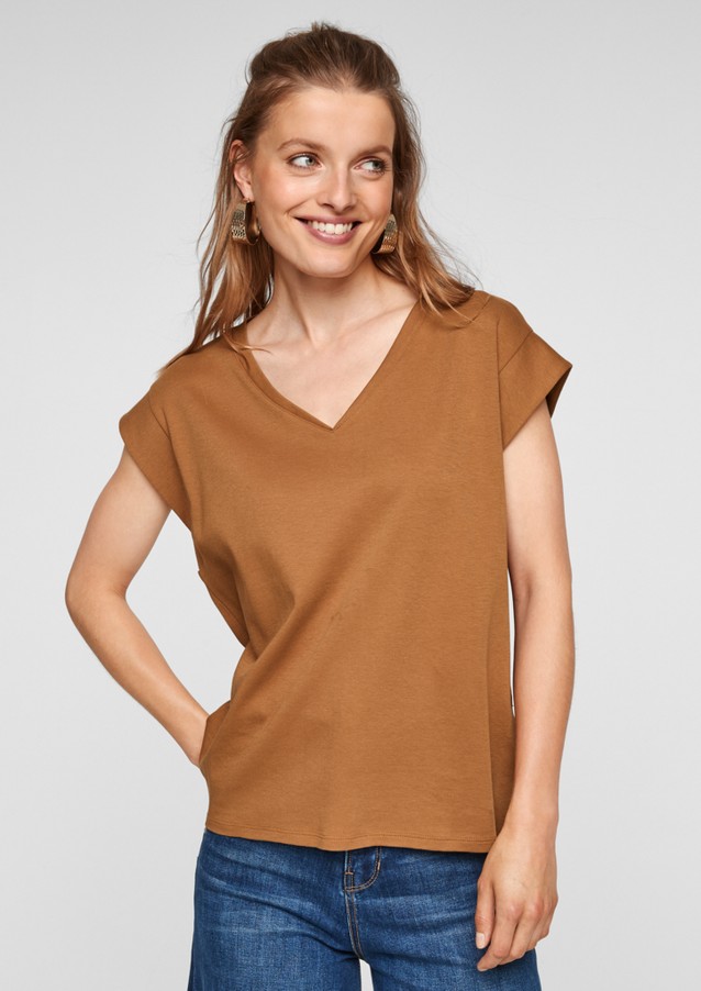 Damen Shirts & Tops | Jerseyshirt mit V-Ausschnitt - RJ97431
