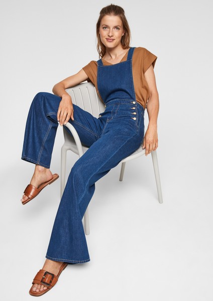 Femmes Jeans | Salopette de coupe Wide leg - UZ74348