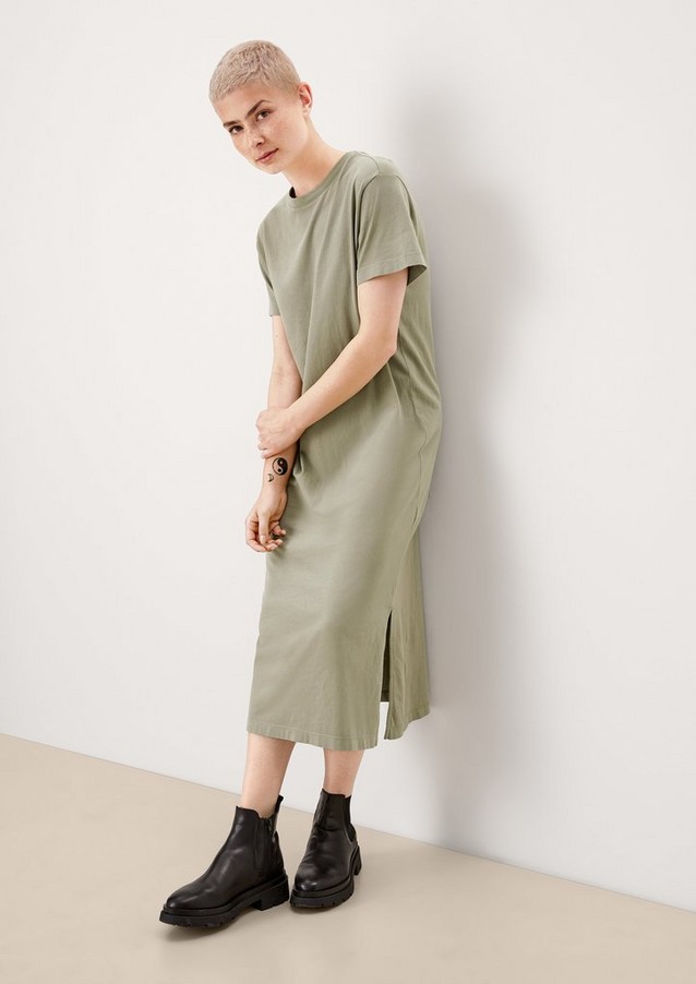 Women Dresses | Cotton jersey shirt dress - IY88316