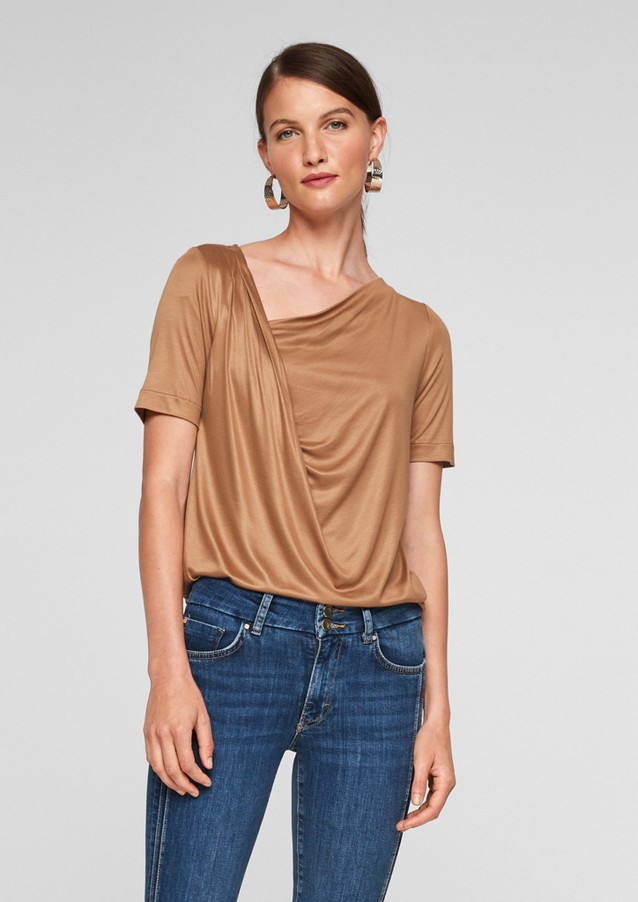 Femmes Shirts & tops | T-shirt à encolure bénitier - UN97519