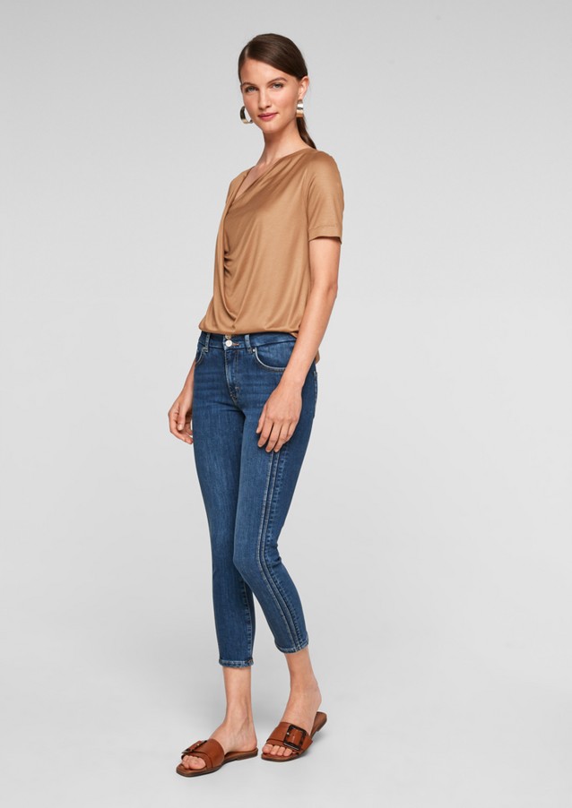 Damen Shirts & Tops | Shirt mit Wasserfall-Ausschnitt - VJ76728
