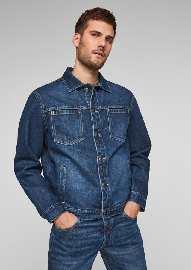 Men Jackets & coats | Blue denim jacket - YG69043