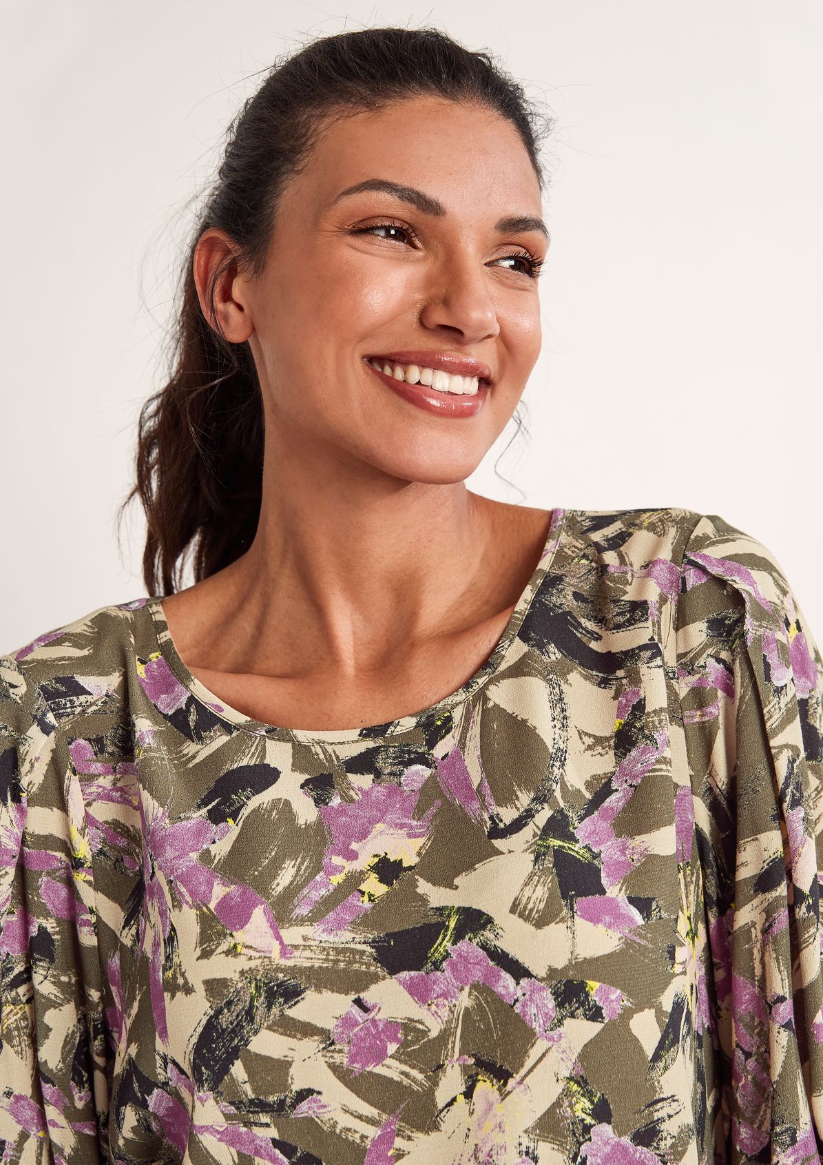 Lightweight blouse with 3/4-length sleeves from comma
