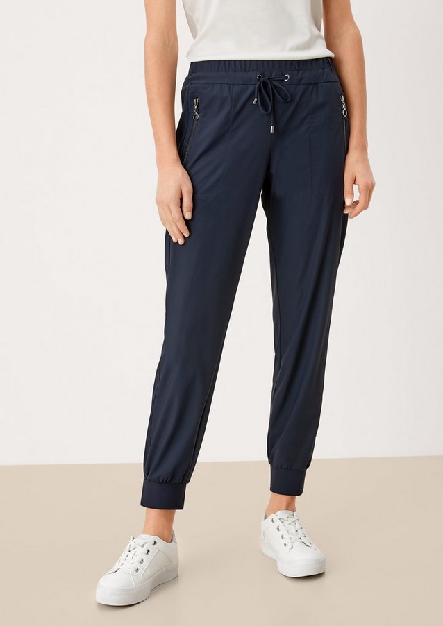 Women Business - reimagined | Regular: trousers with a drawstring - VH96519