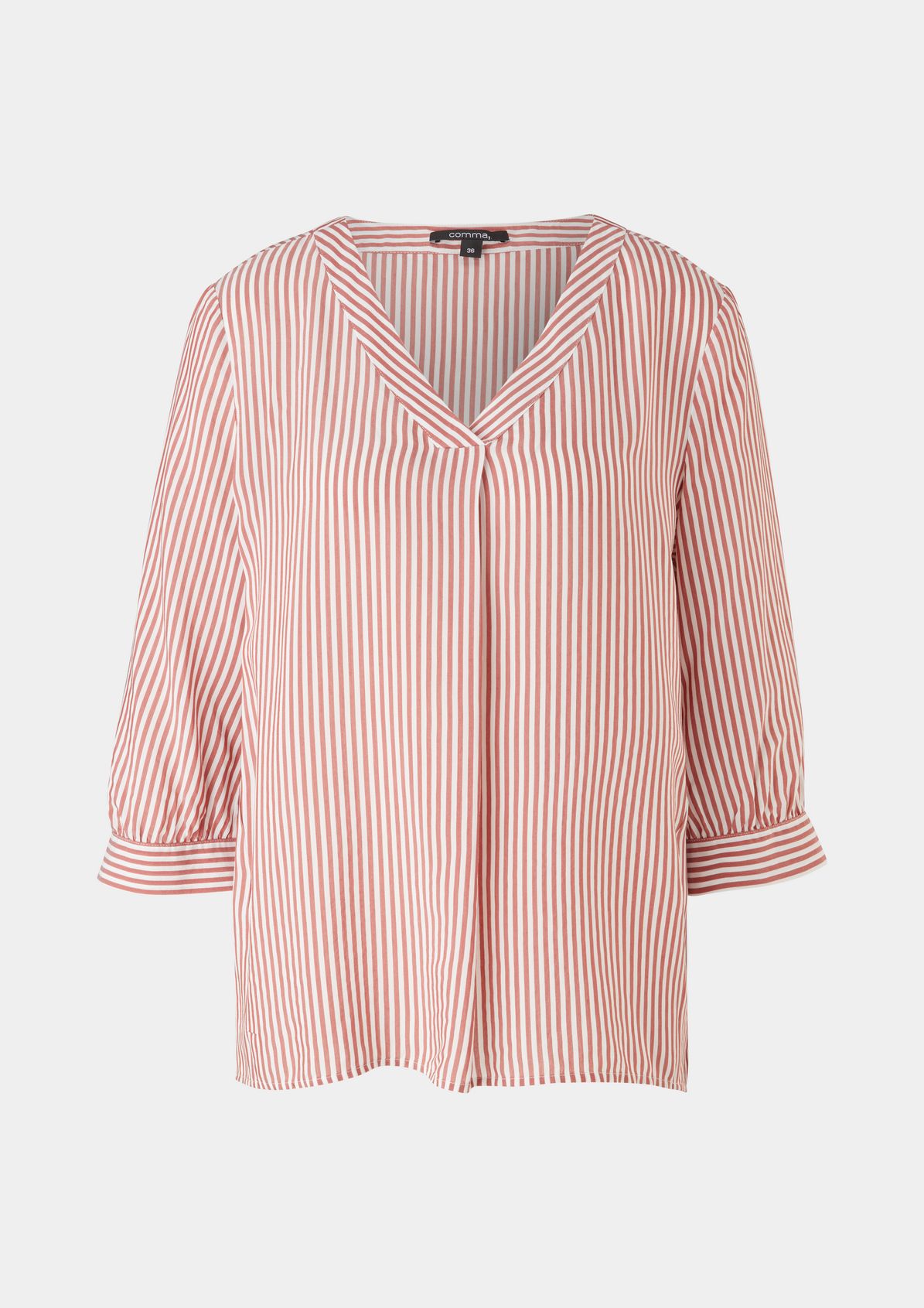 Loose-fitting blouse with a V-neckline from comma
