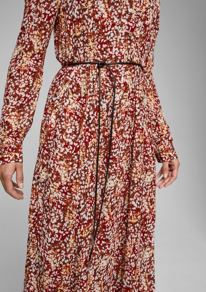 Women Dresses | Chiffon dress with a tie-around belt - GG16258