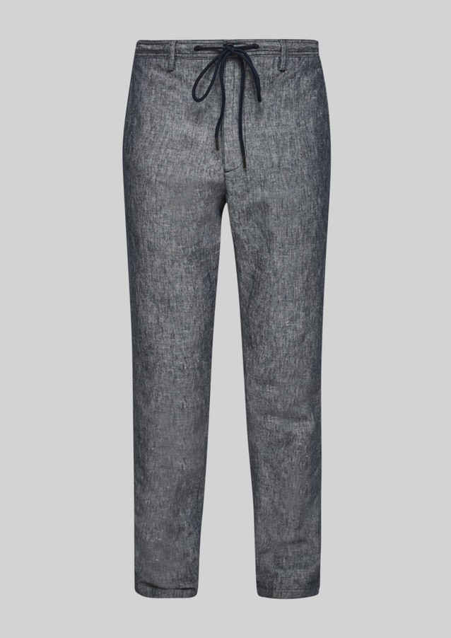 Men Trousers | Relaxed: linen blend trousers - RZ86276