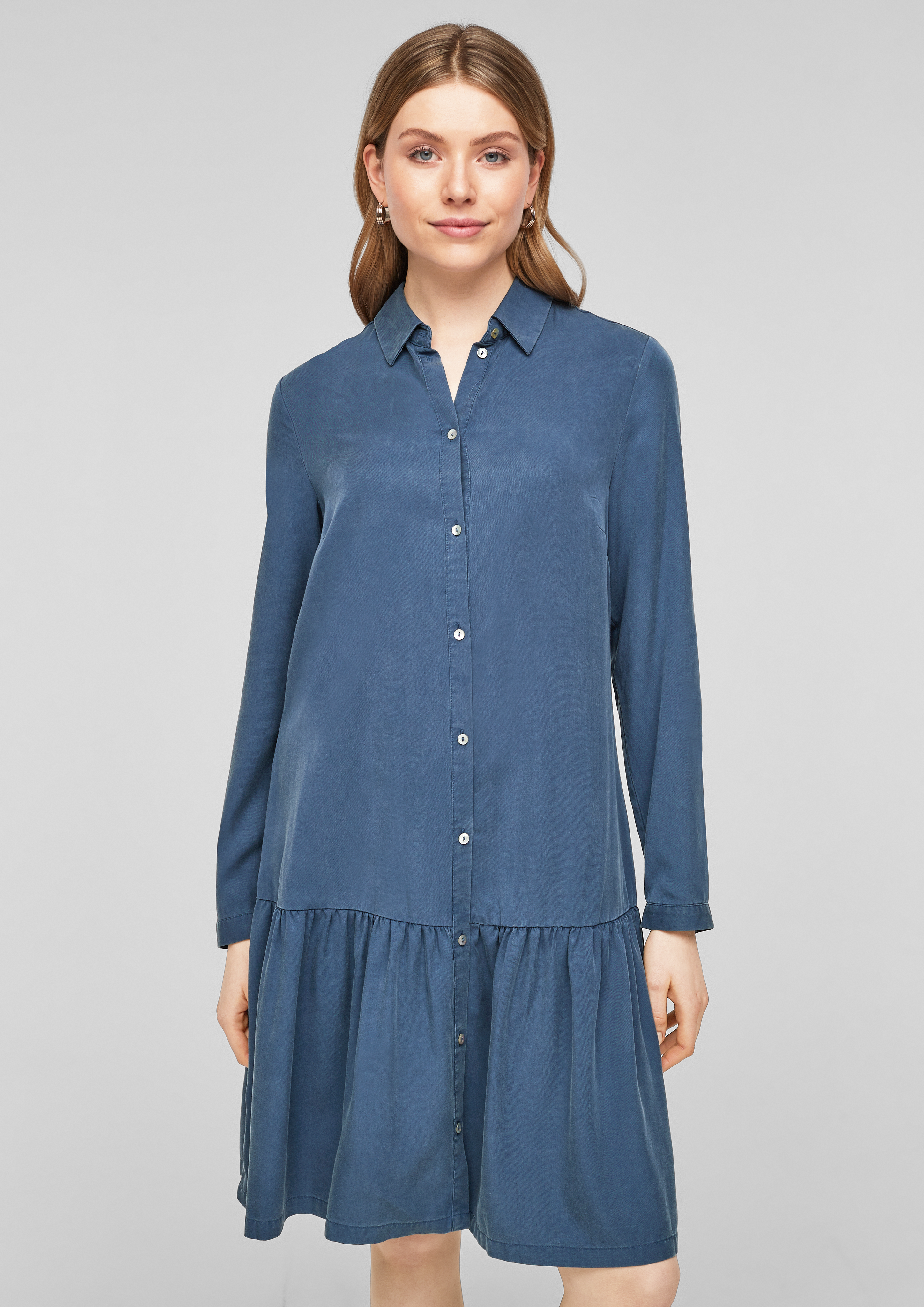 Damen Stufenkleid aus Lyocell - dunkelblau | www.soliver.de