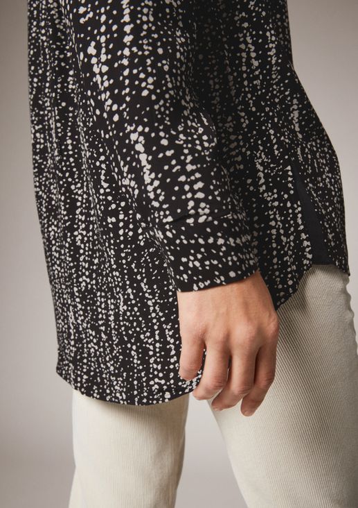 Blouse with an all-over pattern from comma