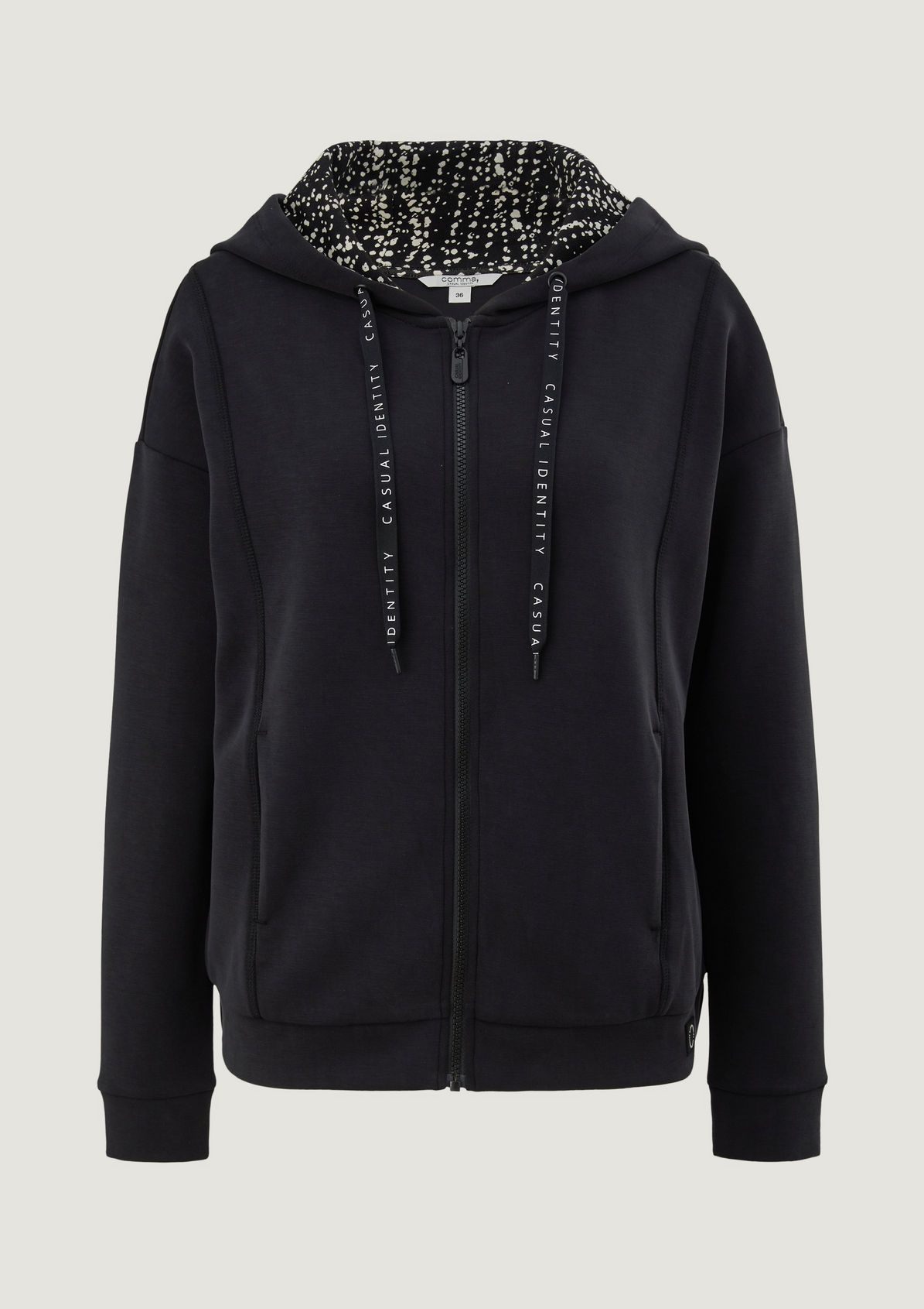 Scuba-style hooded jacket from comma