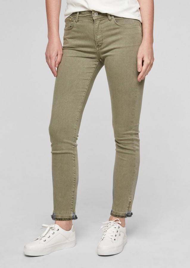 Women Jeans | Slim: jeans with a frayed hem - RT95641