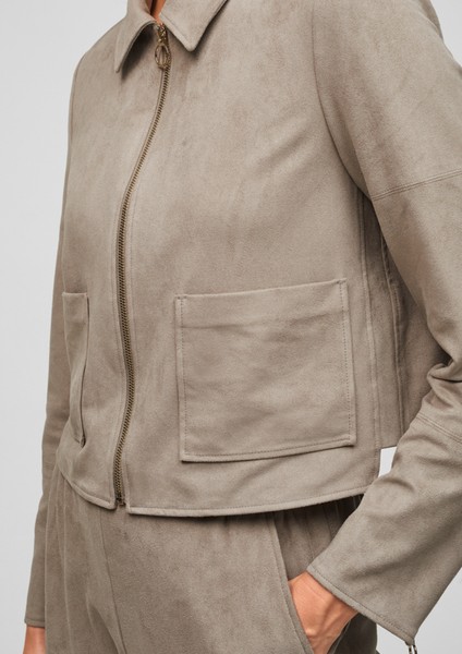 Women Jackets | Faux suede short jacket - GX78844