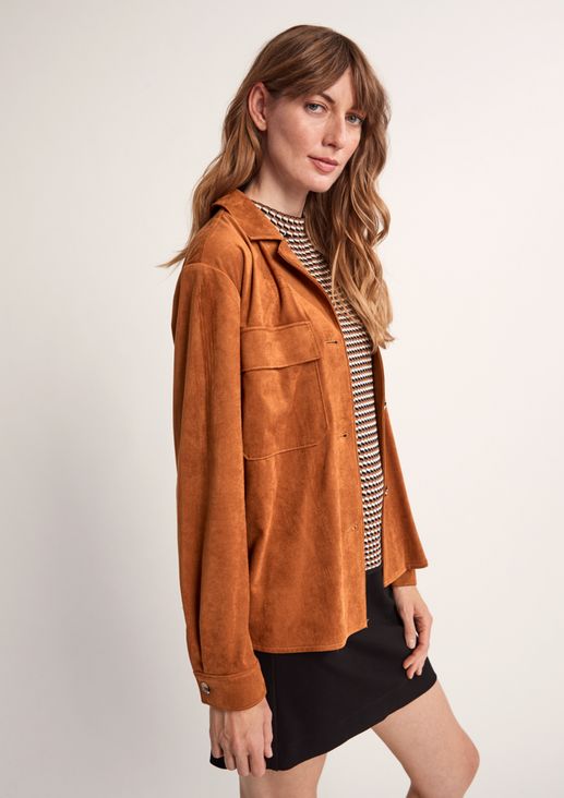 Faux suede jacket from comma