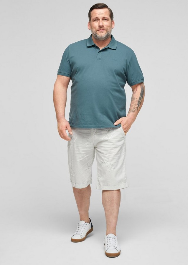 Men Big Sizes | Relaxed Fit: linen blend Bermudas - MX50502