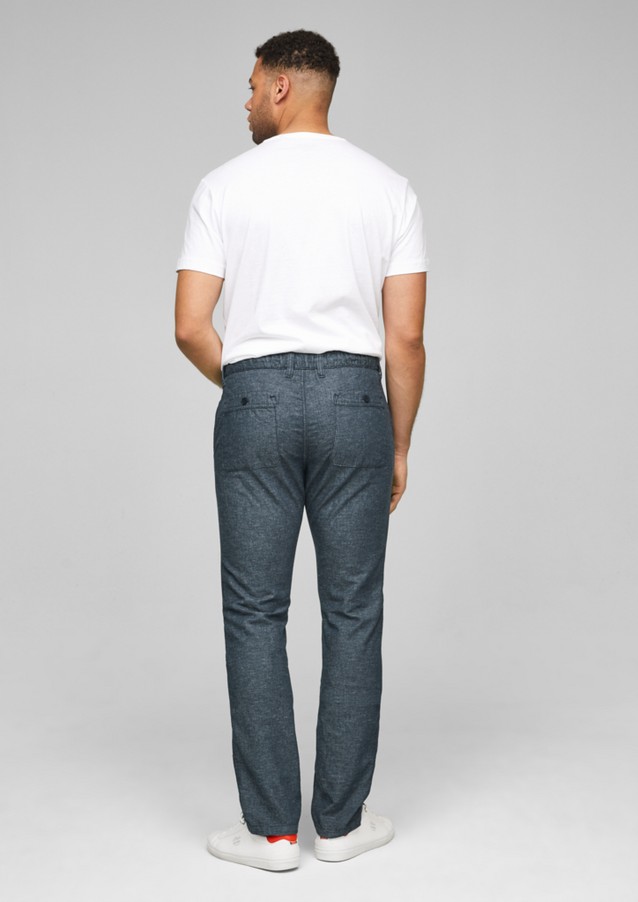 Men Tall Sizes | Regular Fit: trousers with linen - EJ74580