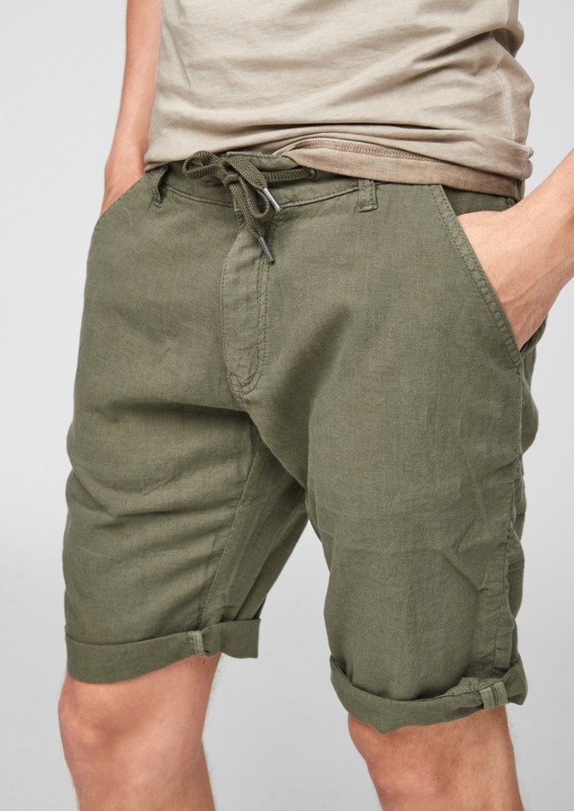 Hommes Shorts & Bermudas | Regular Fit : bermuda à teneur en lin - EO85026