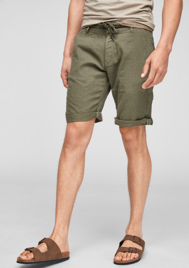 Hommes Shorts & Bermudas | Regular Fit : bermuda à teneur en lin - EO85026