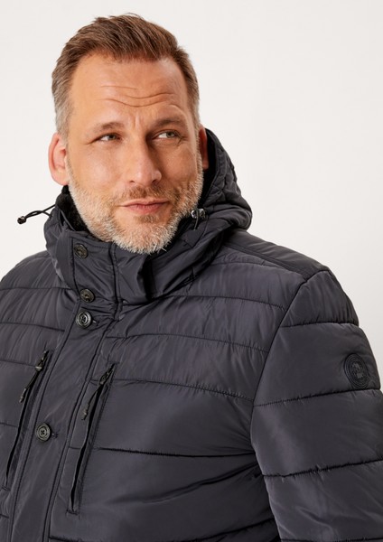 Men Big Sizes | Winter jacket with faux fur collar - XY97637