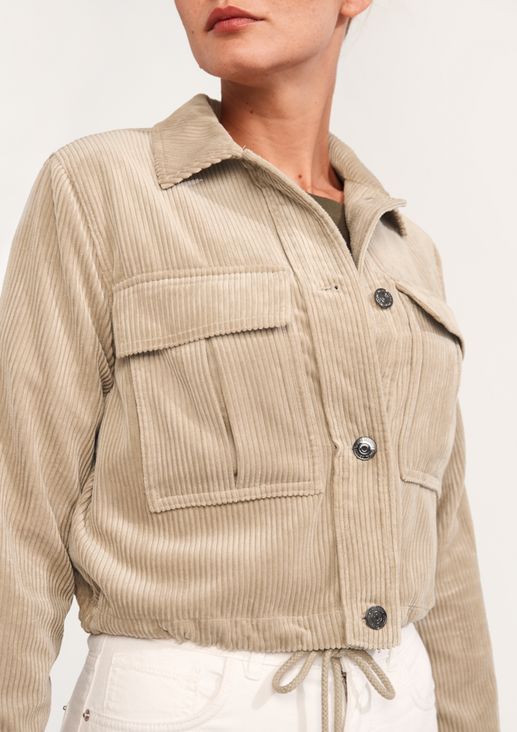 Cropped corduroy jacket from comma