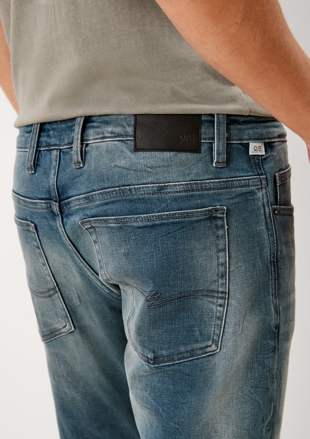 Men Jeans | Slim: jeans with garment wash - QO08465