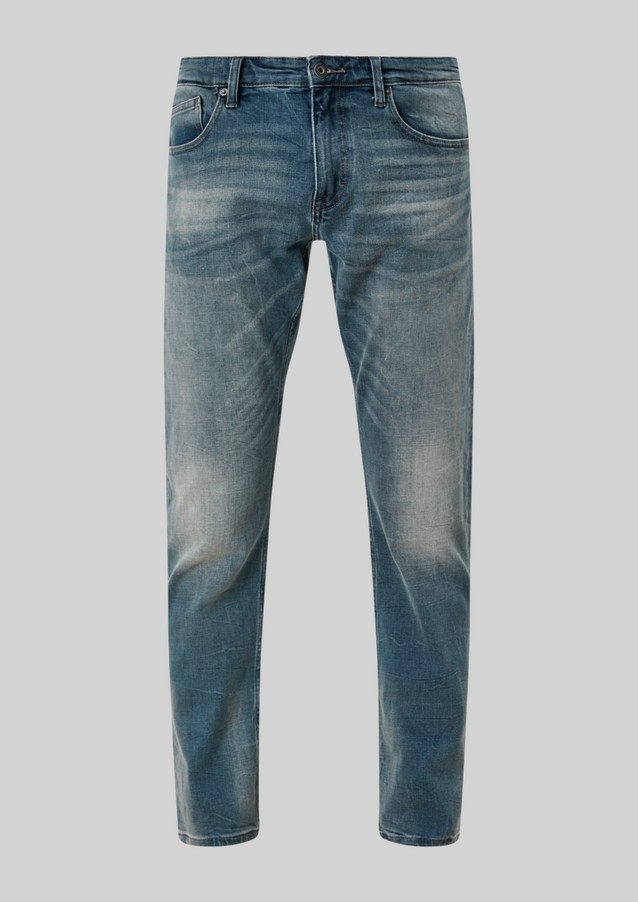 Men Jeans | Slim: jeans with garment wash - QO08465
